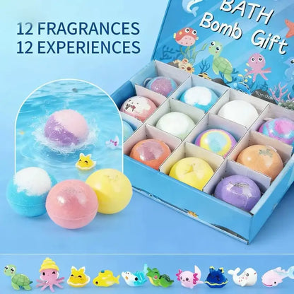 12 dalių „Ocean Surprise“ vonios bombų žaislų rinkinys